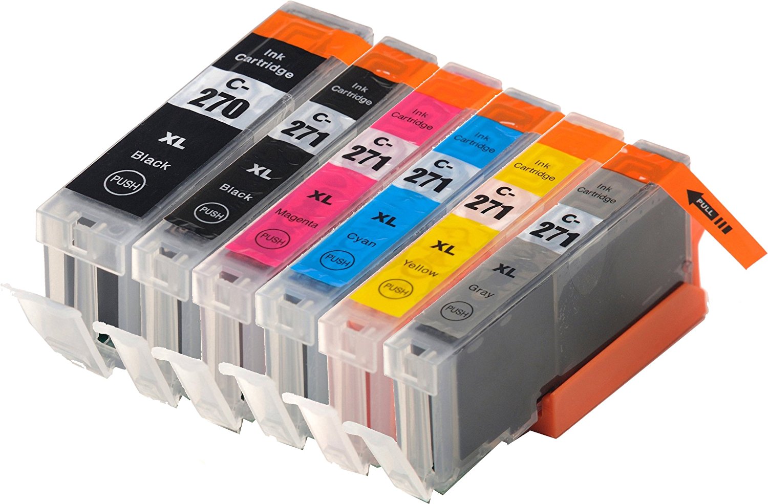 6 Ink Cartridge Compatible Canon PGI-270XL CLI-271XL