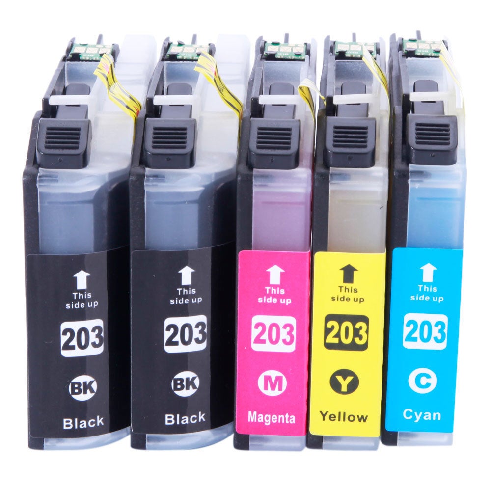 5 Cartouche d'encre Compatible Brother LC-203 XL (LC203)