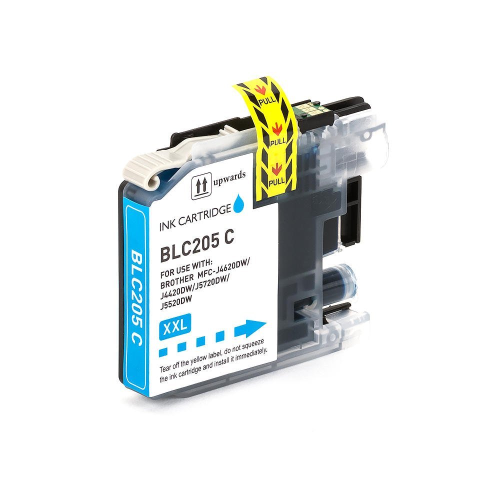 Cartouche d'encre Compatible Brother LC-205 XXL (LC205) Cyan