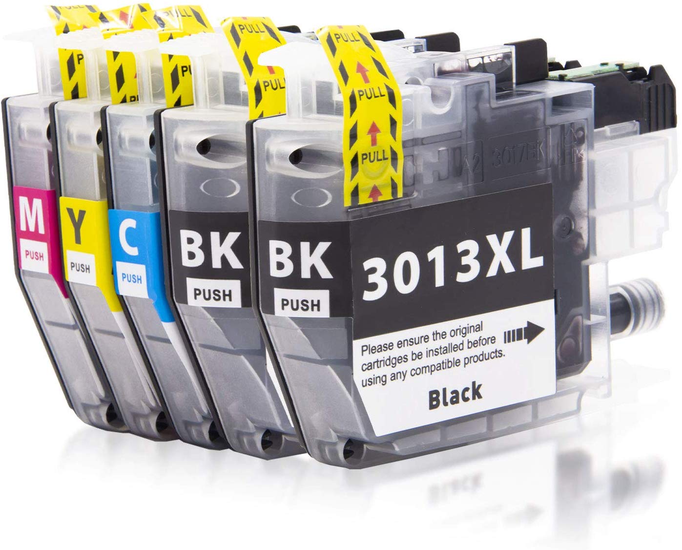 5 Cartouche d'encre Compatible Brother LC3013XL (LC3013BK LC3013C LC3013M LC3013Y) CMYK