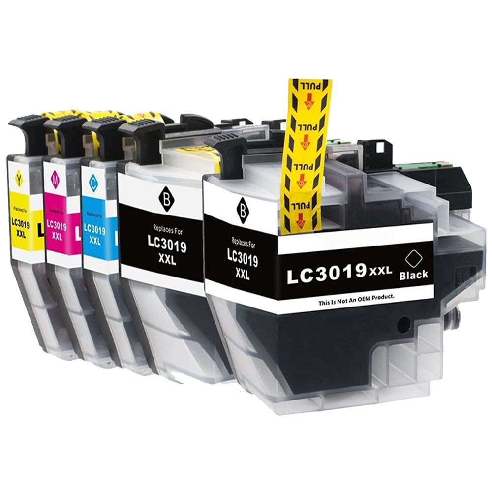 5 Cartouche d'encre Compatible Brother LC3019XXL (LC3019BK LC3019C LC3019M LC3019Y) CMYK