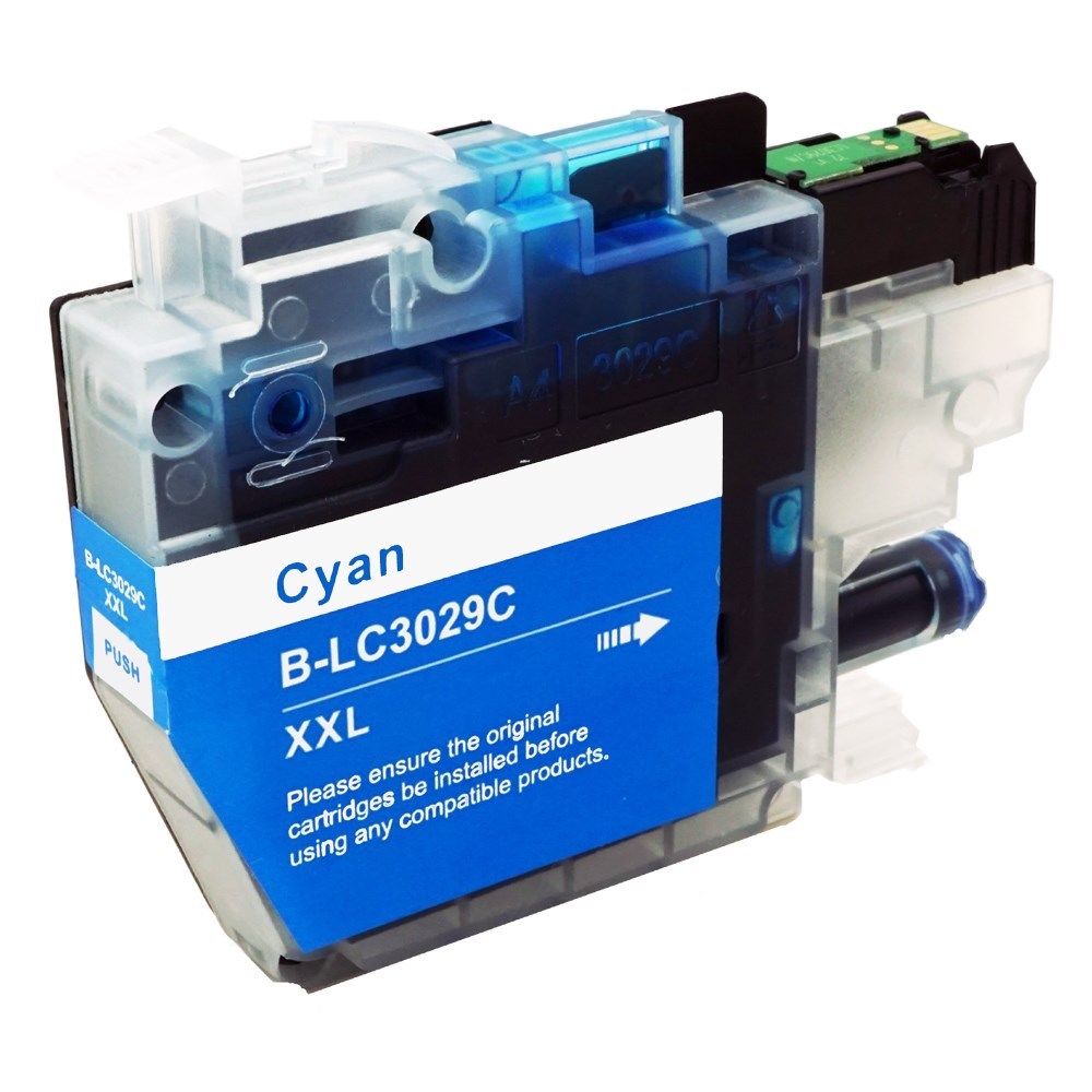 Cartouche d'encre Compatible Brother LC3029XXL (LC3029C) Cyan