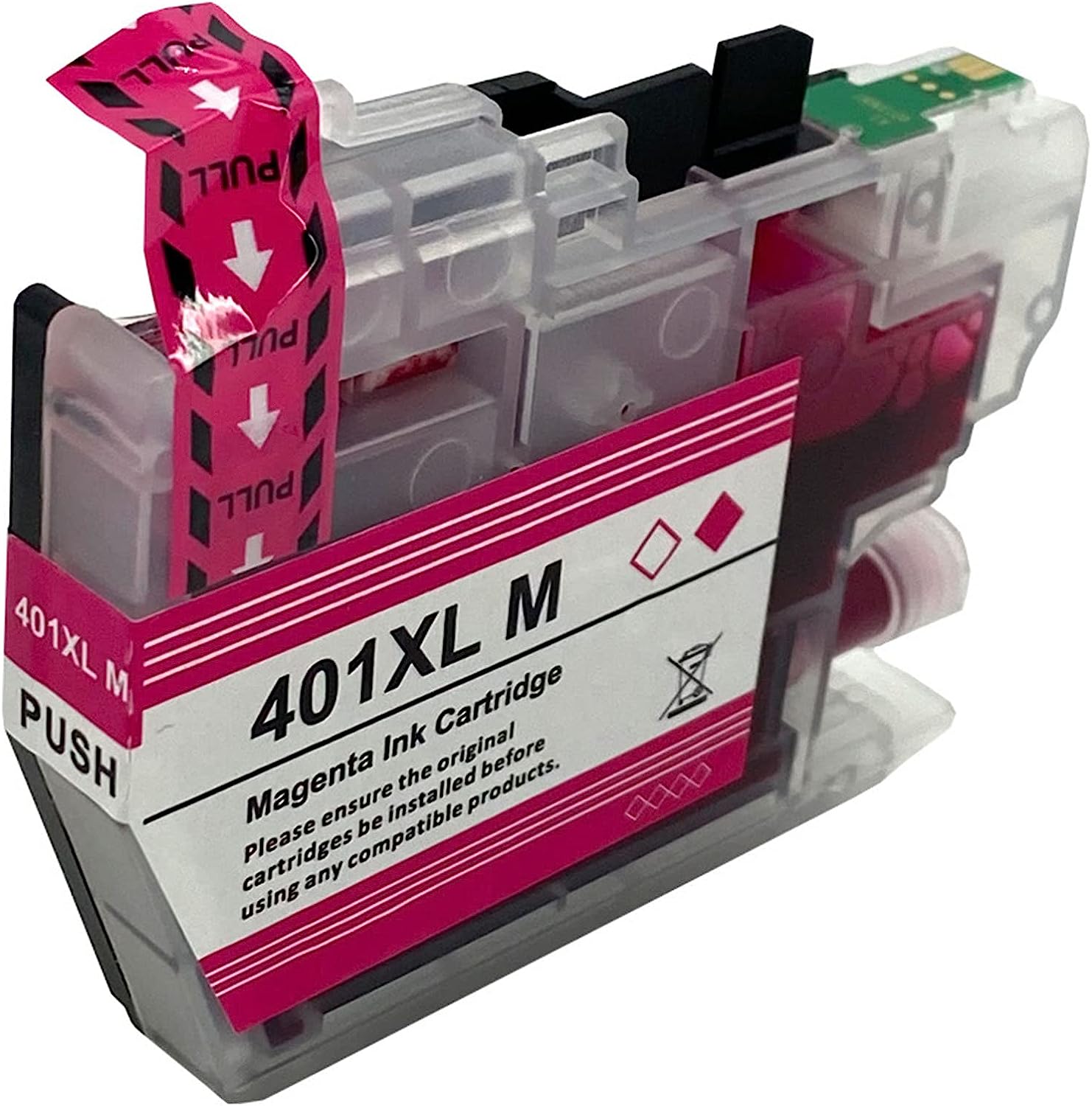 Cartouche d'encre Compatible Brother LC-401 XL (LC401) Magenta 