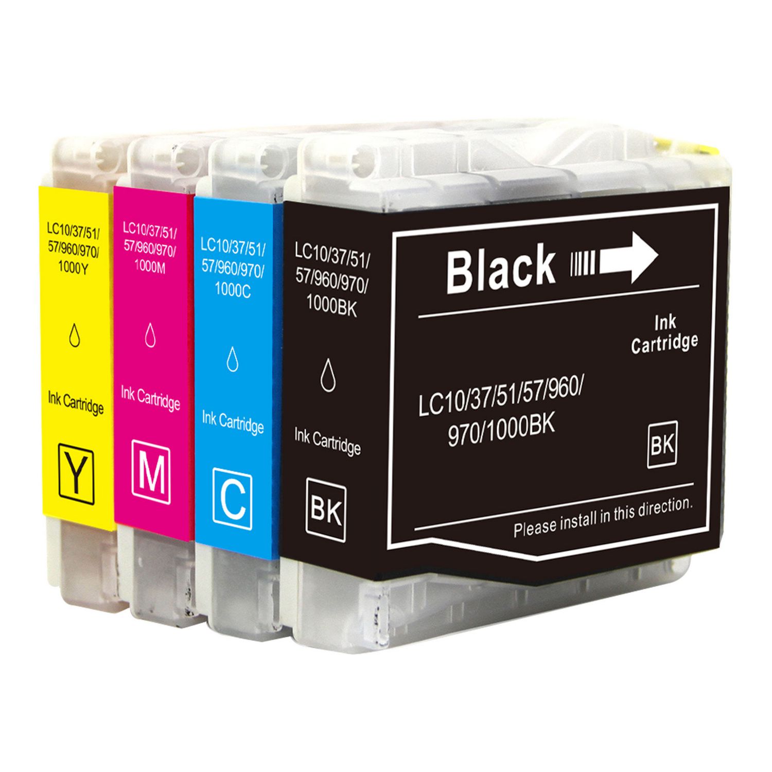 4 Cartouche d'encre compatible Brother LC-51 XXL (LC51)  CMYK