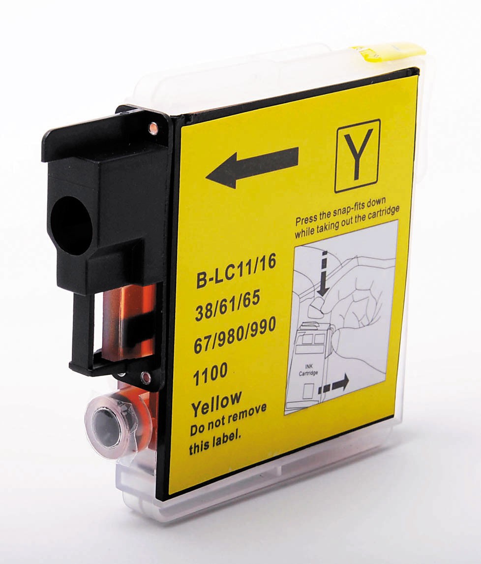 Cartouche d'encre compatible Brother LC-61 LC-65 XL (LC61 LC65) Jaune