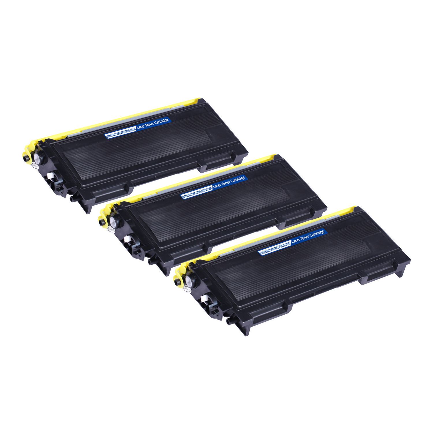 3 Cartouche Laser Compatible Brother TN-350 (TN350) Noir