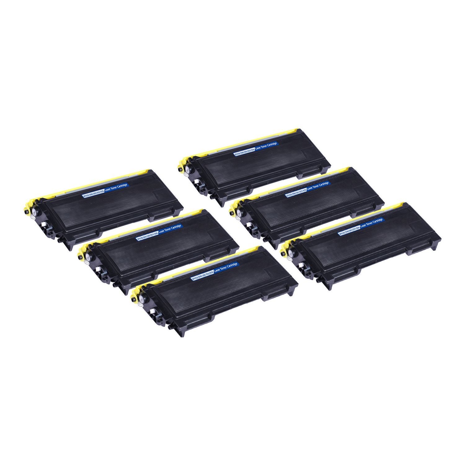 6 Cartouche Laser Compatible Brother TN-350 (TN350) Noir