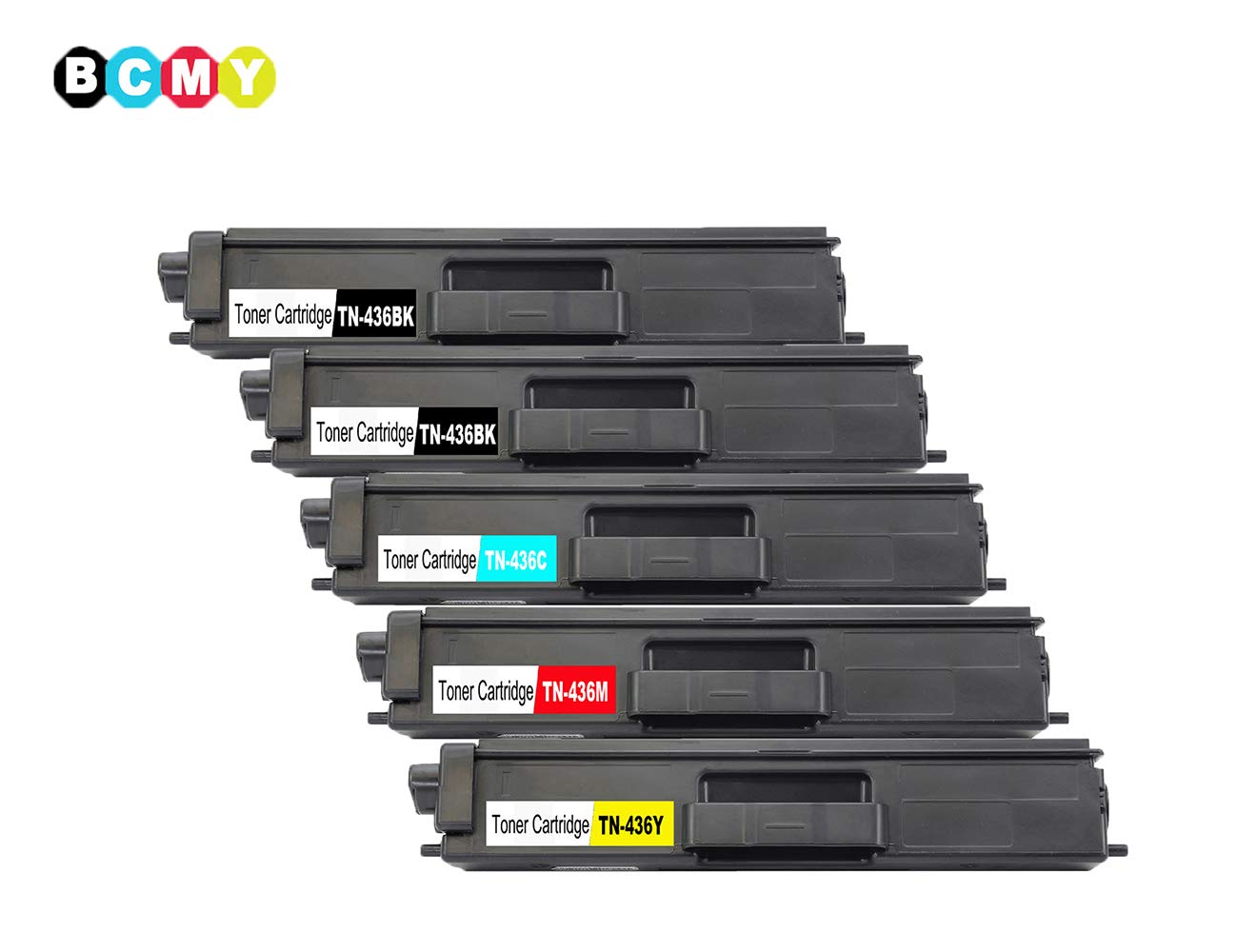 5 Toner Cartridge Compatible Brother TN436BK TN436C TN436M TN436Y (TN-436BK TN-436C TN-436M TN-436Y) CMYK