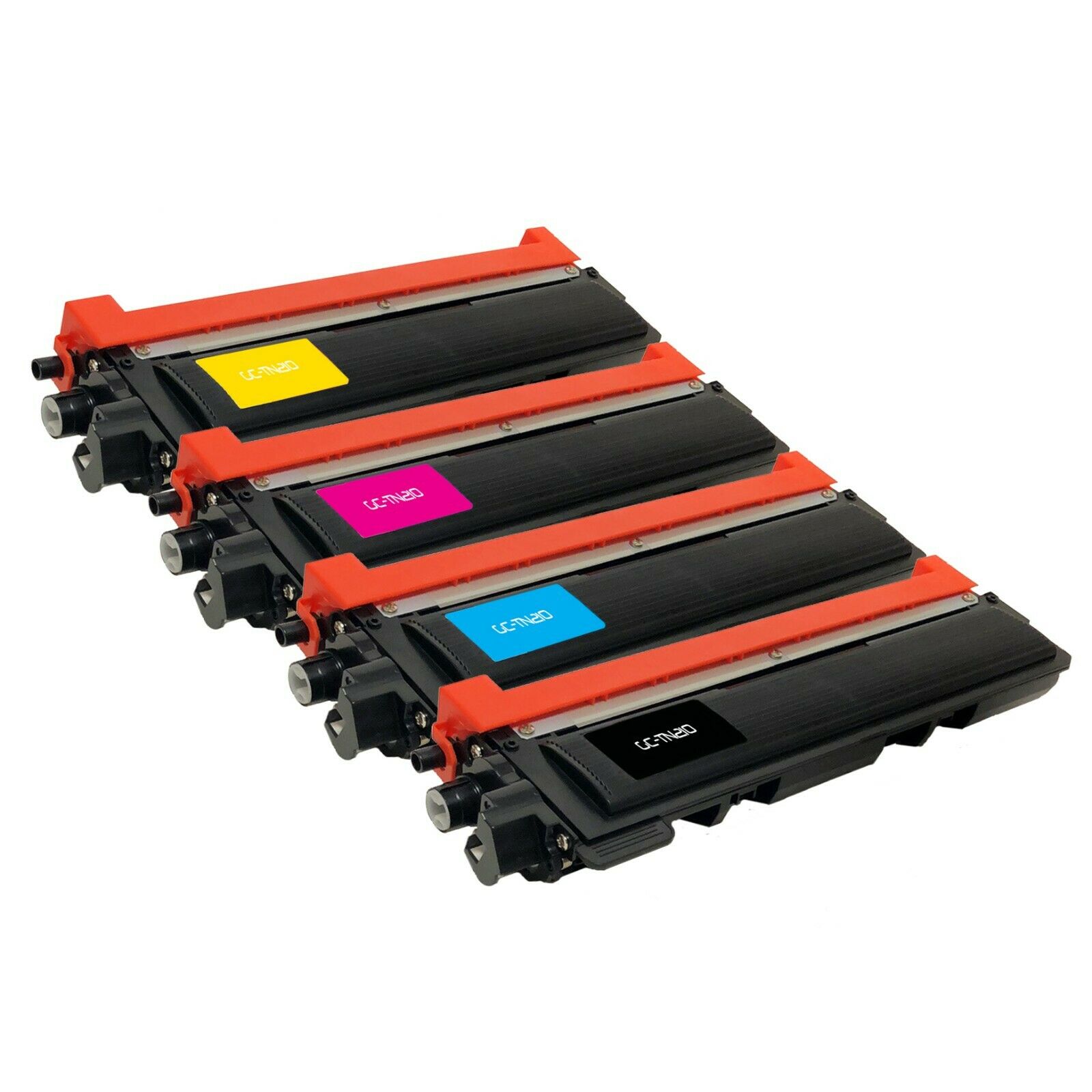4 Toner Cartridge Compatible Brother TN-210BK TN-210C TN-210M TN-210Y (TN210BK TN210C TN210M TN210Y) CMYK