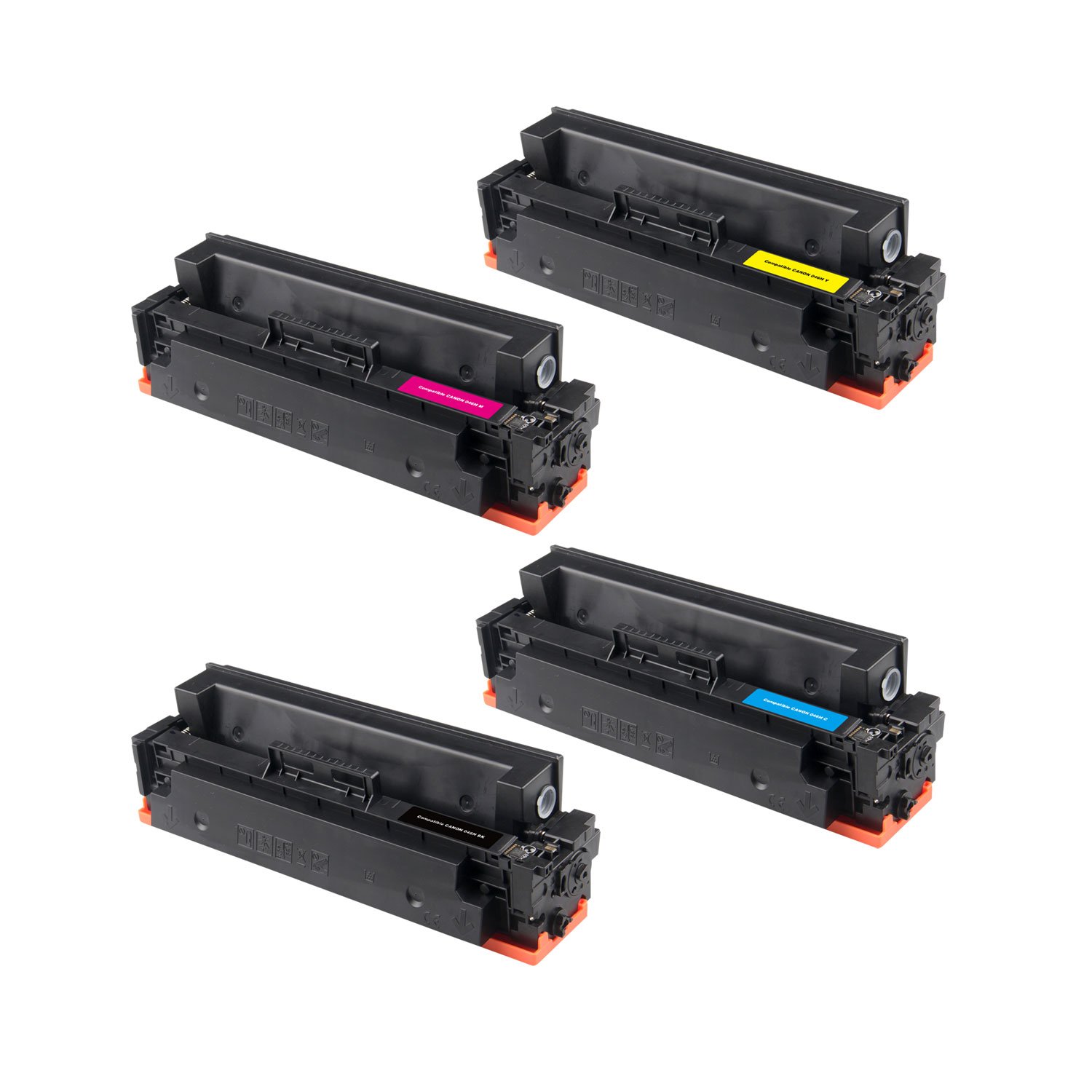 4 Cartouche Laser Compatible Canon 046H (1254C001 1253C001 1252C001 1251C001) CMYK