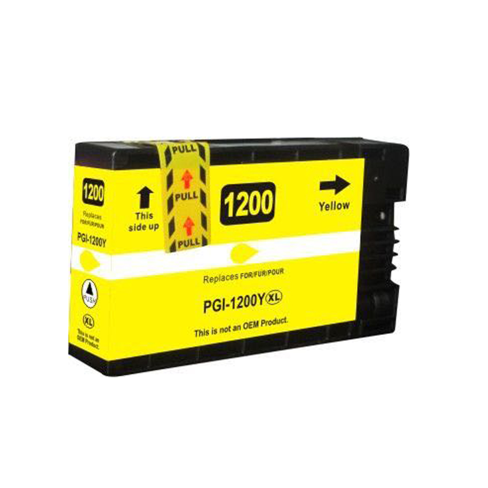 Cartouche d'encre Compatible Canon PGI-1200XL Haut Rendement (9198B001) Jaune