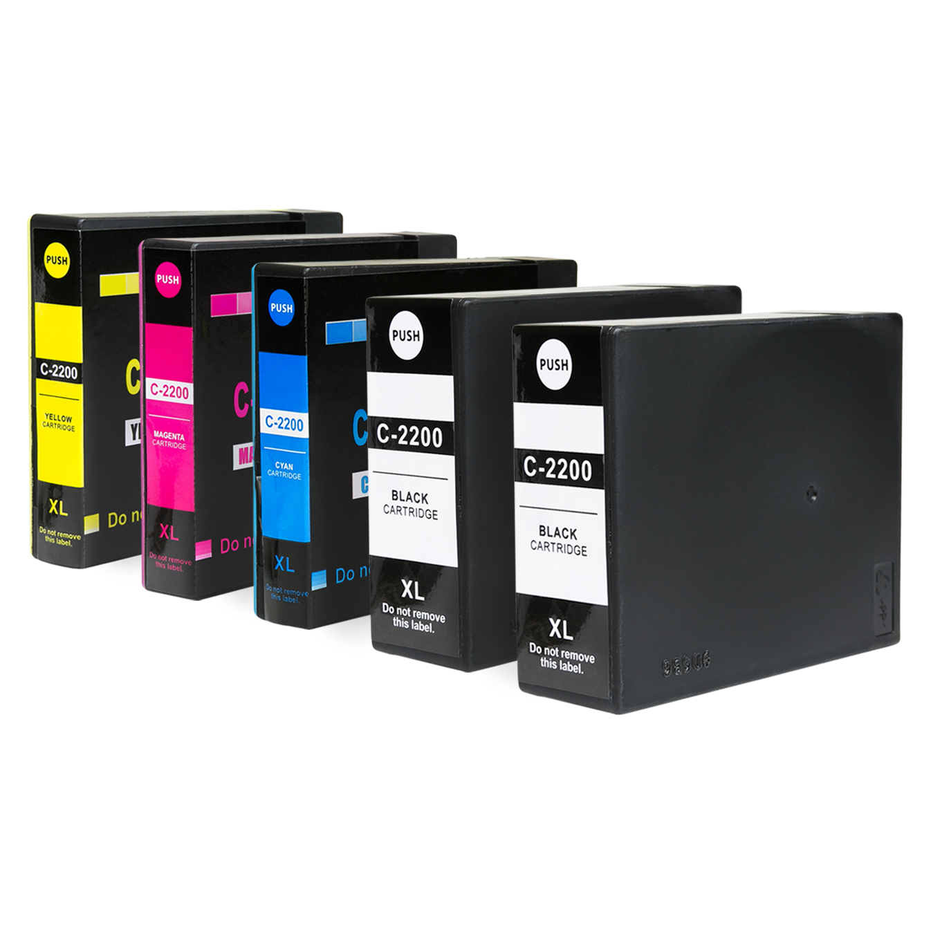 5 Ink Cartridge Compatible Canon PGI-2200XL High Yield (CMYK)