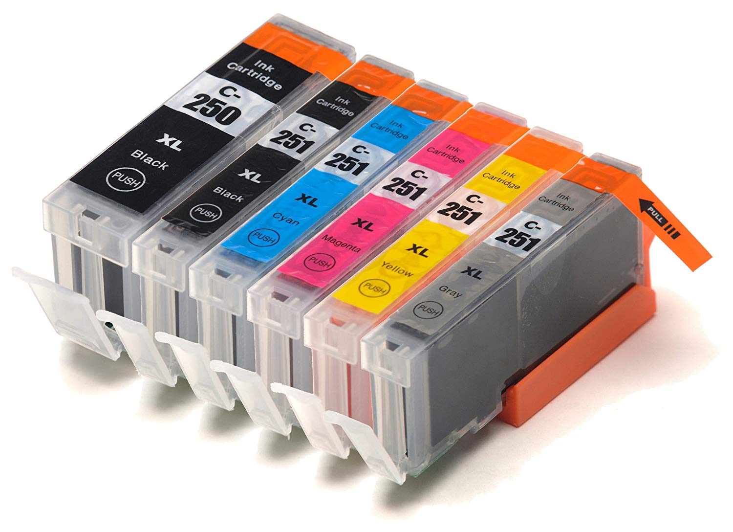 6 Cartouche d'encre Compatible Canon PGI-250XL - CLI-251XL Haut Rendement
