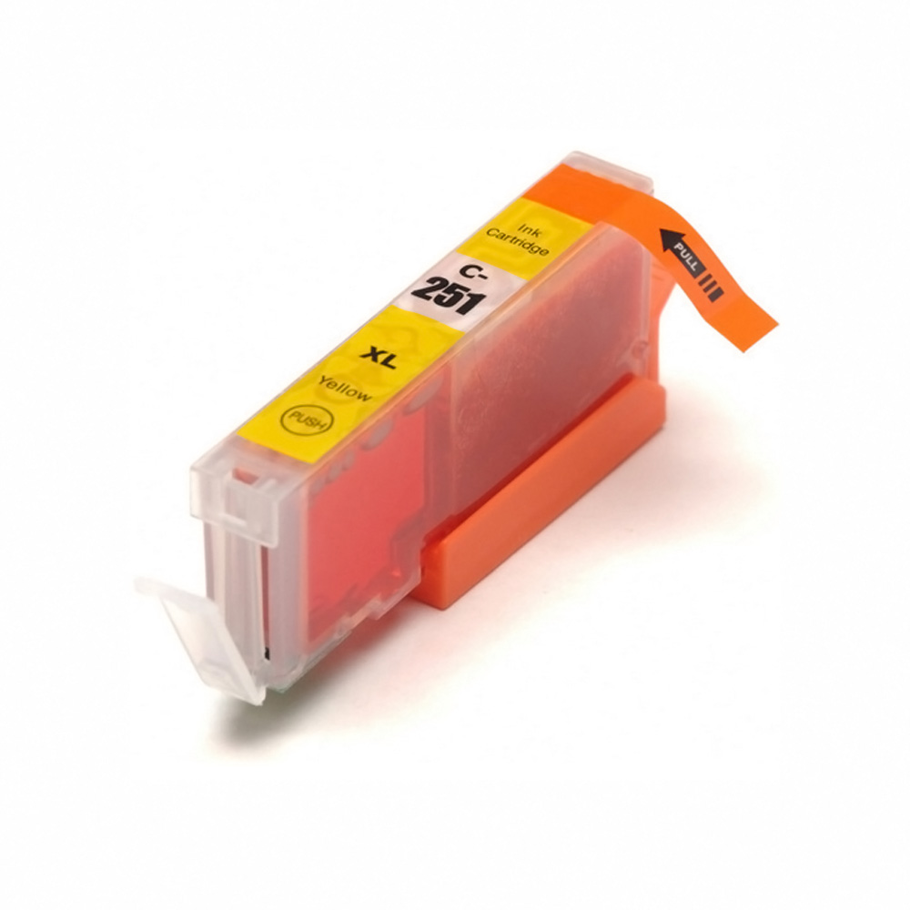 Cartouche d'encre Compatible Canon CLI-251XL Haut Rendement 6451B001 Jaune