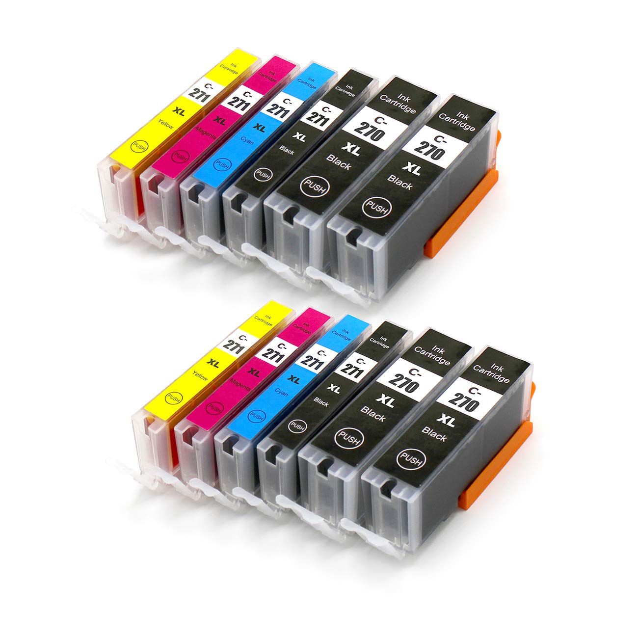 12 Cartouche d'encre Compatible Canon PGI-270XL CLI-271XL