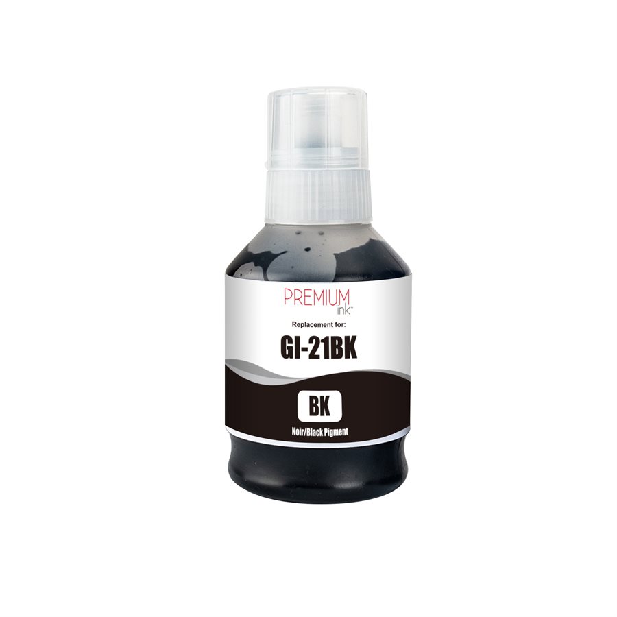 Bouteille d’encre Compatible Canon GI-21BK (4526C001) Noir