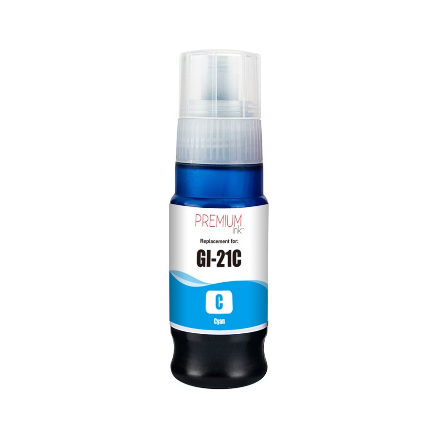 Bouteille d’encre Compatible Canon GI-21C (4537C001) Cyan