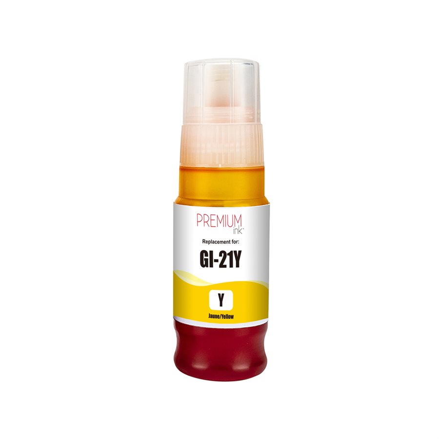 Bouteille d’encre Compatible Canon GI-21Y (4539C001) Jaune