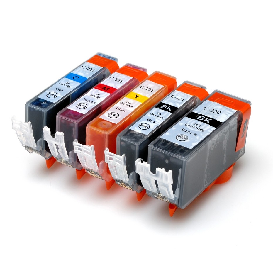 5 Cartouche d'encre Compatible Canon PGI-220 CLI-221