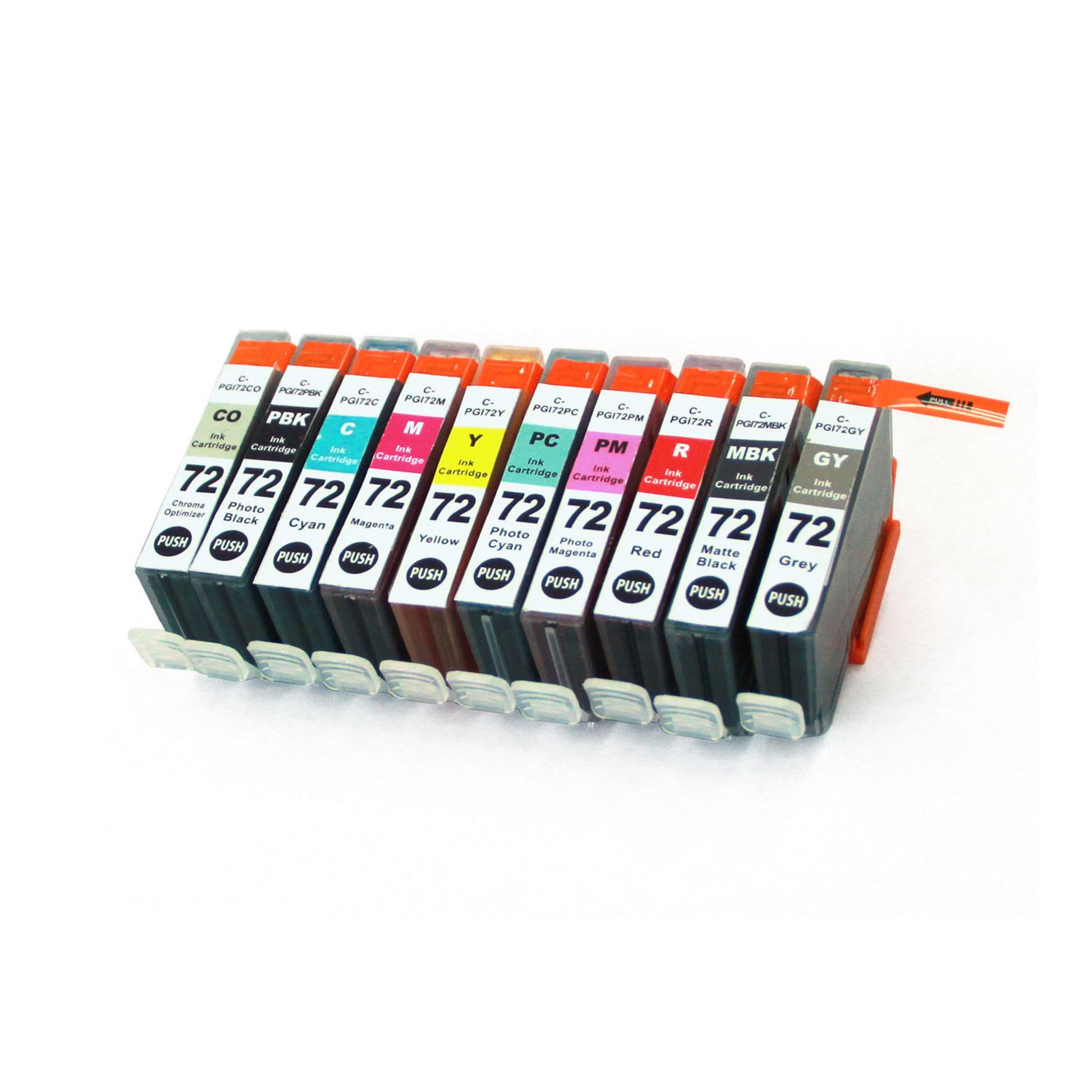 10 Ink Cartridge Compatible Canon PGI-72