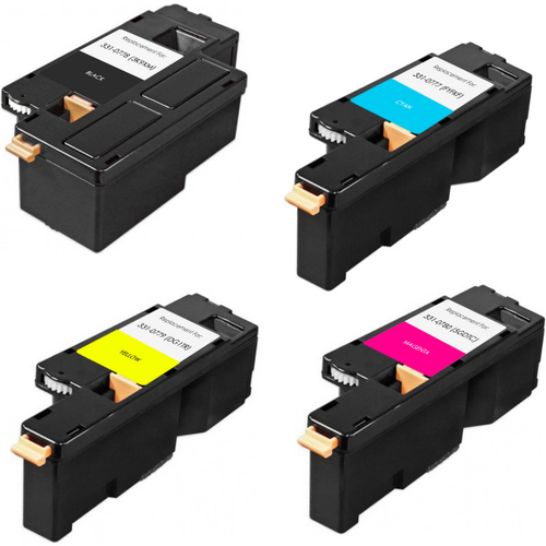 4 Cartouches Laser Compatible Dell 1250 1350 1355 C1760 C1765 331-0777 331-0778 331-0779 331-0780 (CMYK)