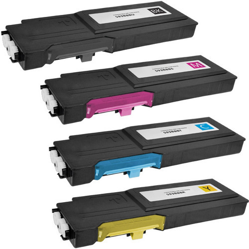 4 Toner Cartridge Compatible Dell C2660 C2665 593-BBBR 593-BBBS 593-BBBT 593-BBBU (CMYK)