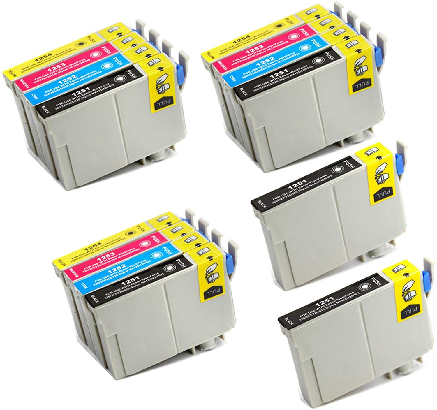 14 Cartouche d'encre Compatible Epson T125 T125120 T125220 T125320 T125420
