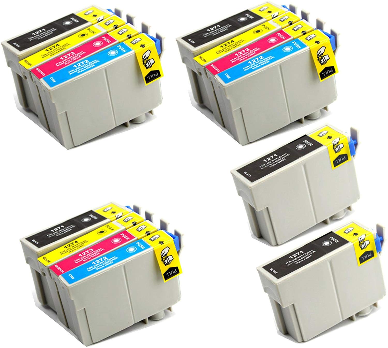 14 Cartouche d'encre Compatible Epson T127 T127120 T127220 T127320 T127420