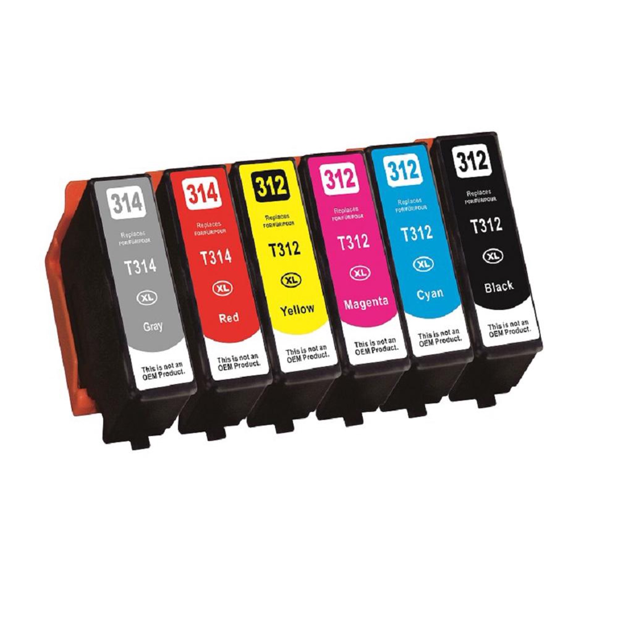 6 Cartouche d'encre Compatible Epson T312XL T314XL T312XL120 T312XL220 T312XL320 T312XL420 T314XL720 T314XL820