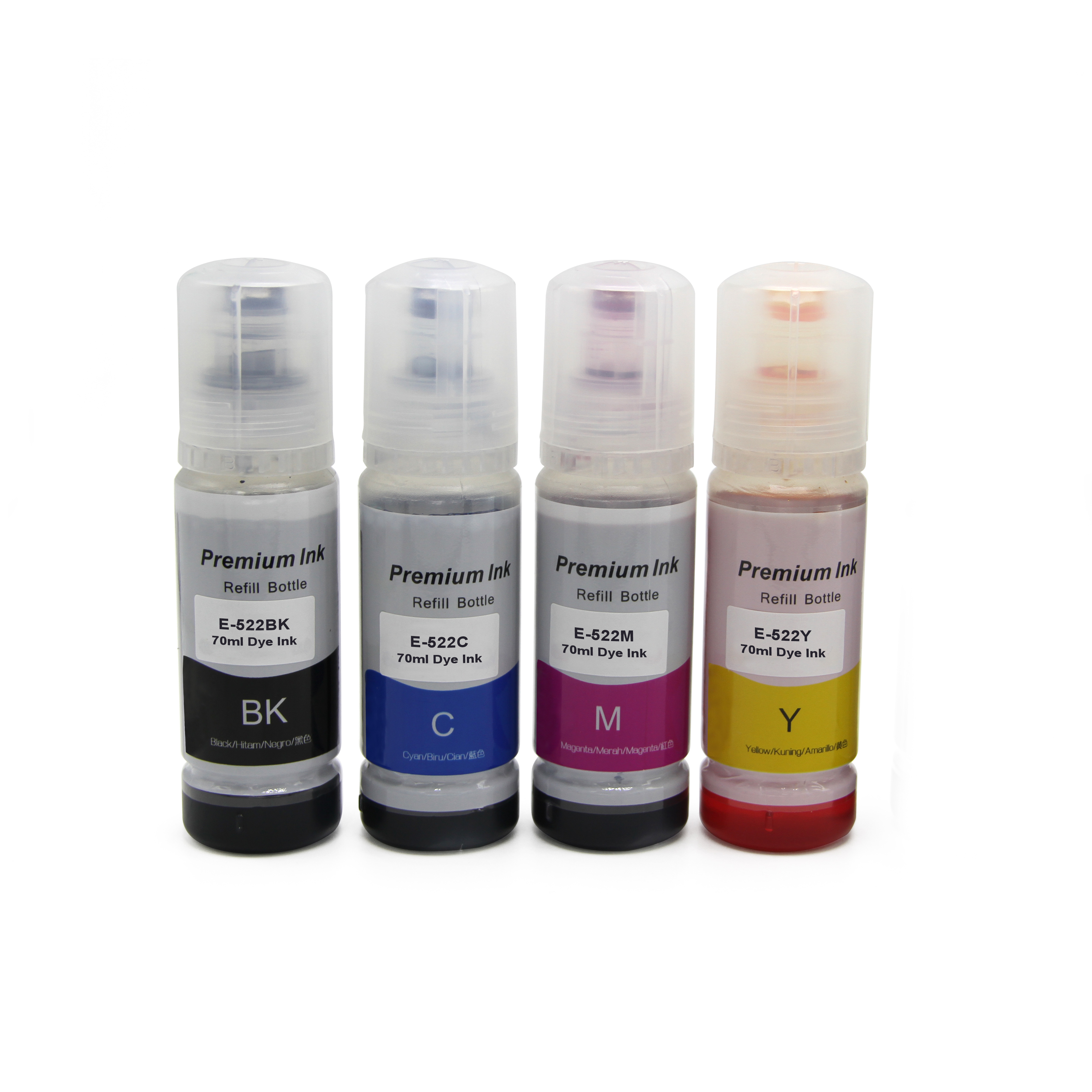 4 Ink Bottle Compatible Epson T522 (T522120 T522220 T522320 T522420) CMYK