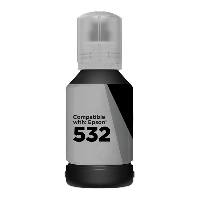 Bouteille d'encre Compatible Epson T532 (T532120-S) Noir