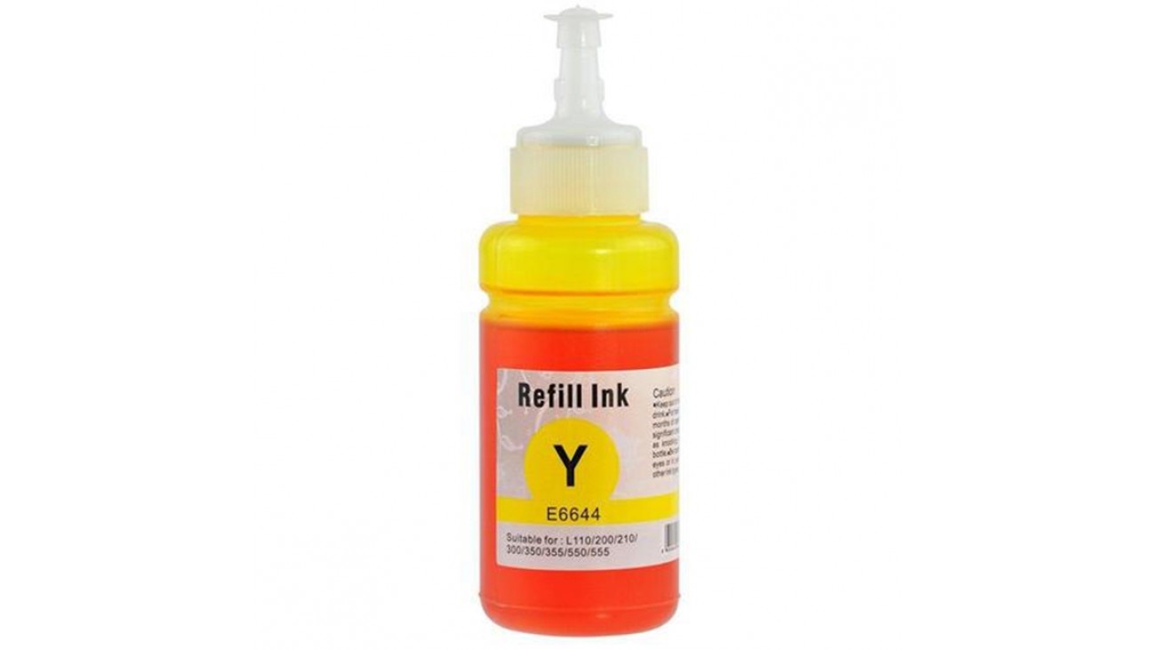 Bouteille d'encre Compatible Epson T664 (T664420) Jaune