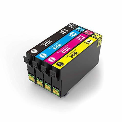 4 Cartouches d’encre Compatible Epson T812XL (T812XL120 T812XL220 T812XL320 T812XL420) CMYK