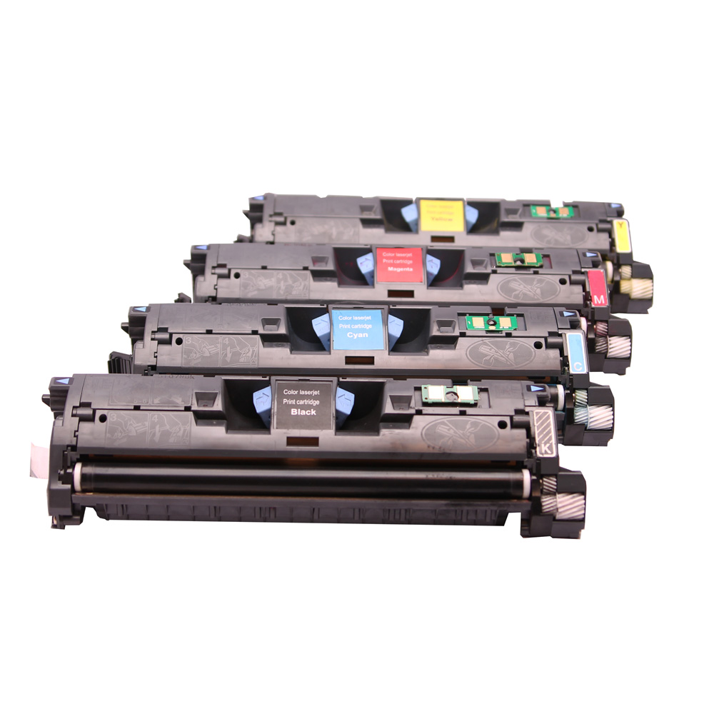 4 Cartouches Laser Compatible HP 121A C9700A C9701A C9702A C9703A