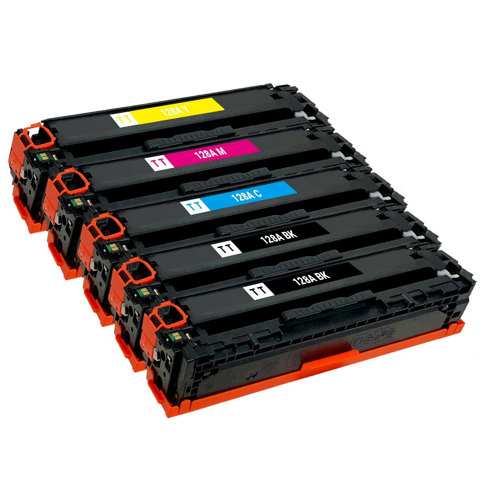 5 Cartouches Laser Compatible HP 128A CE320A CE321A CE322A CE323A (CMYK)