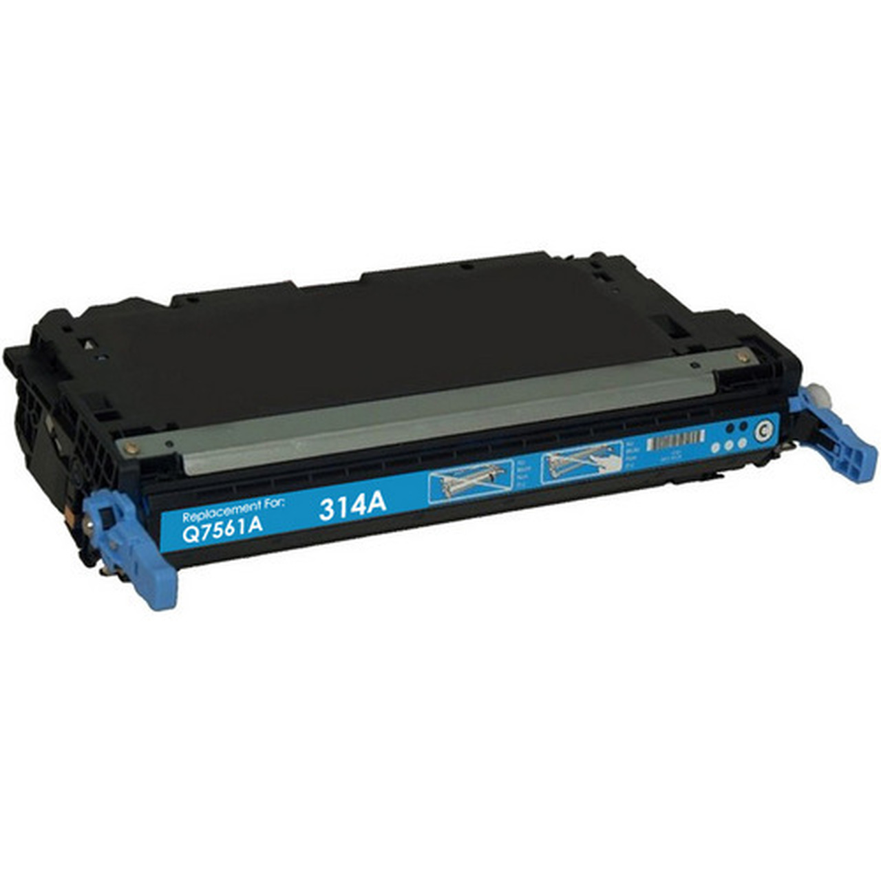 Cartouche Laser Compatible HP 314A (Q7561A) Cyan