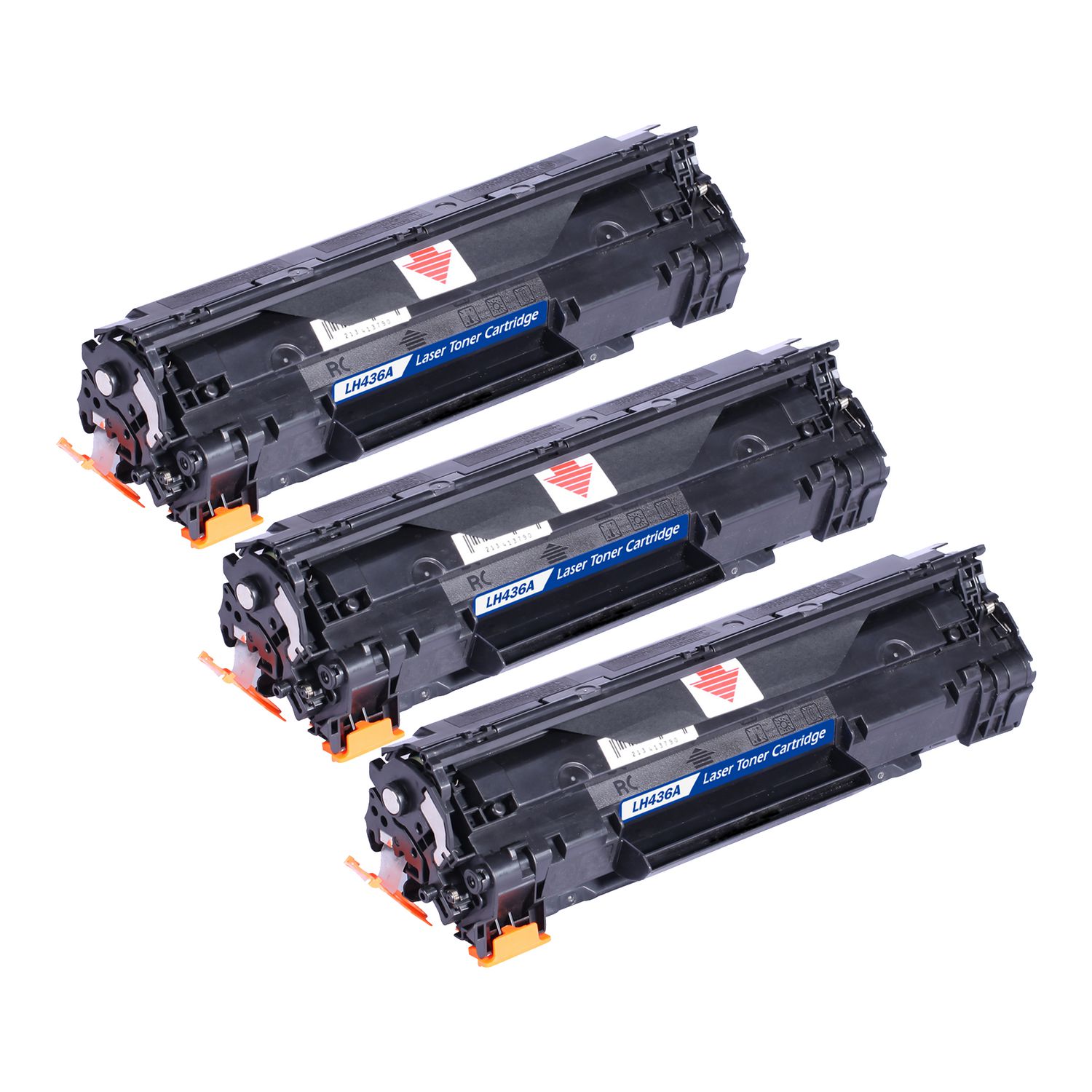 3 Cartouche Laser Compatible HP 36A (CB436A) Noir