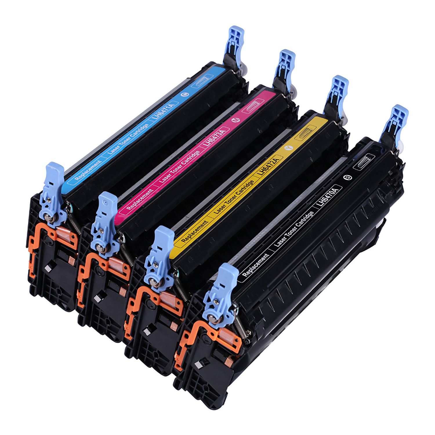 4 Cartouche Laser Compatible HP 501A 503A Q6470A Q7581A Q7582A Q7583A