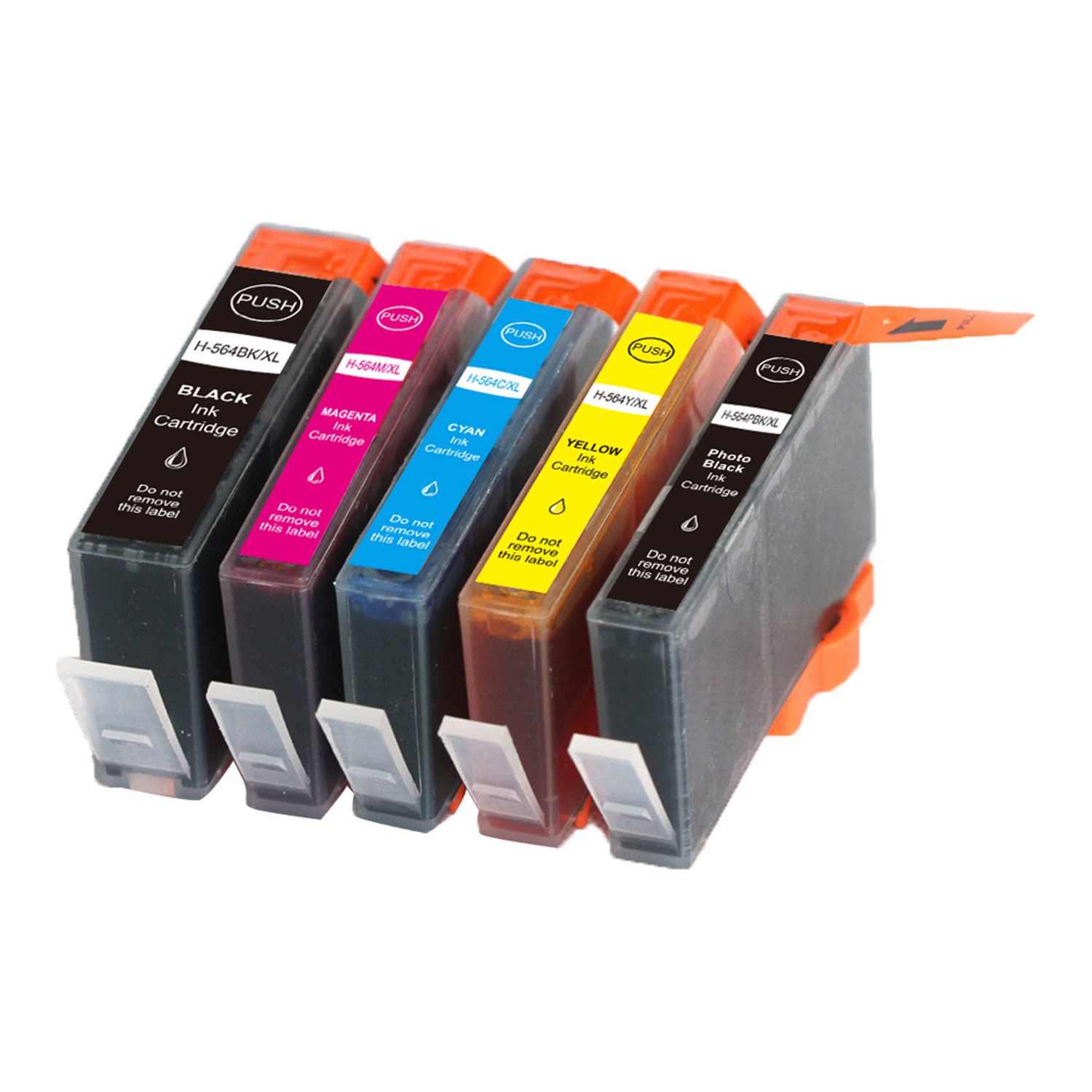 5 Cartouche d'encre Compatible HP 564XL (CMYBKPBK)
