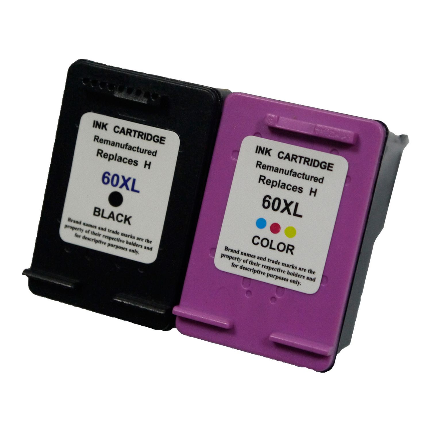 2 Cartouche d'encre Compatible HP 60XL XXL