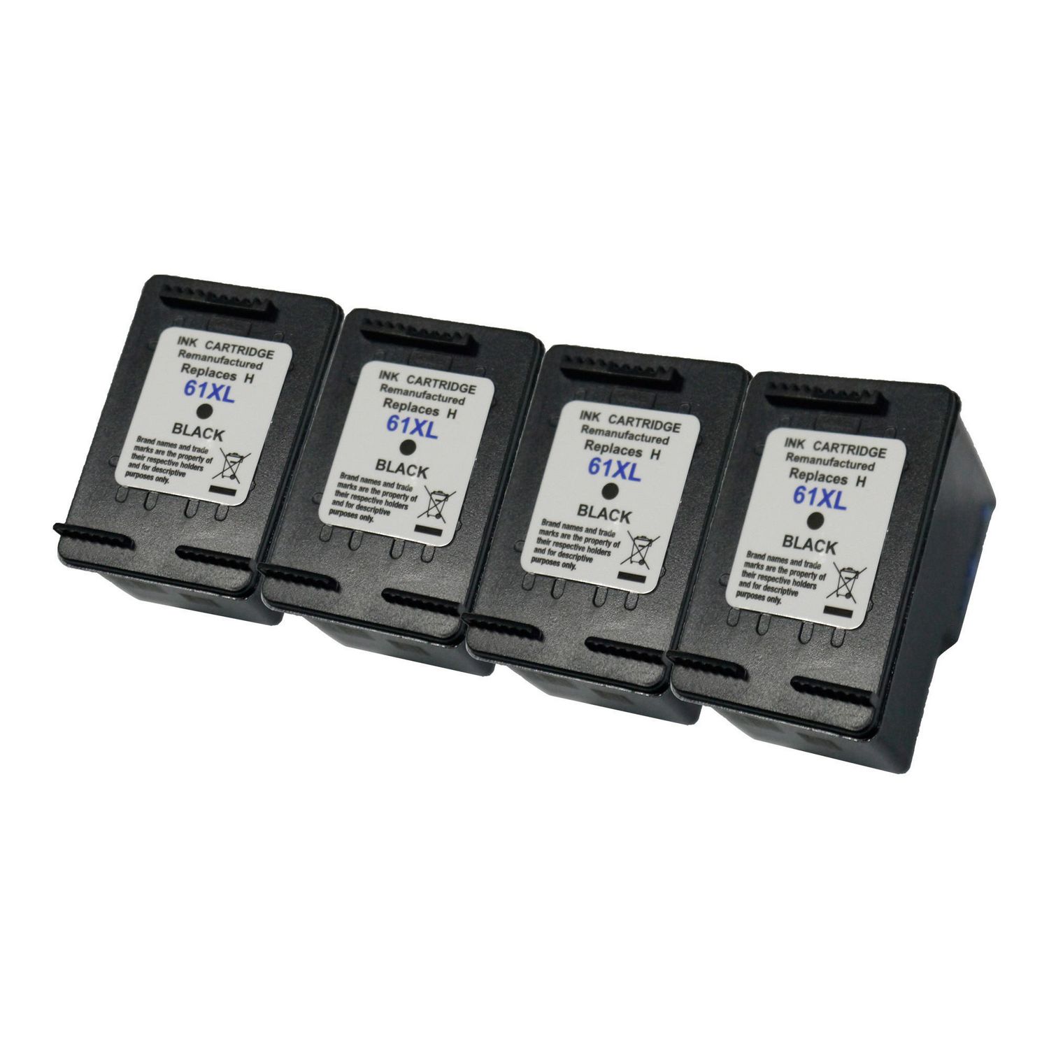 4 Ink Cartridge Compatible HP 61XL XXL (CH563WN) Black