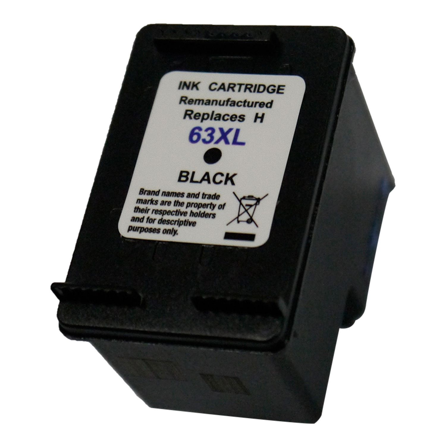 Ink Cartridge Compatible HP 63XL (F6U64AN) Black