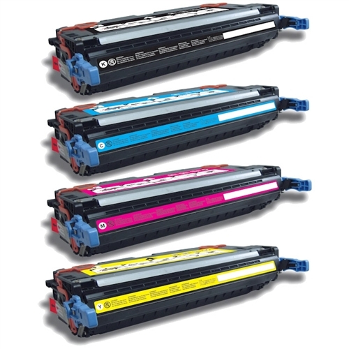 4 Cartouche Laser Compatible HP 644A Q6460A Q6461A Q6462A Q6463A