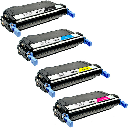 4 Cartouches Laser Compatible HP 645A (C9730A C9731A C9732A C9733A) CMYK