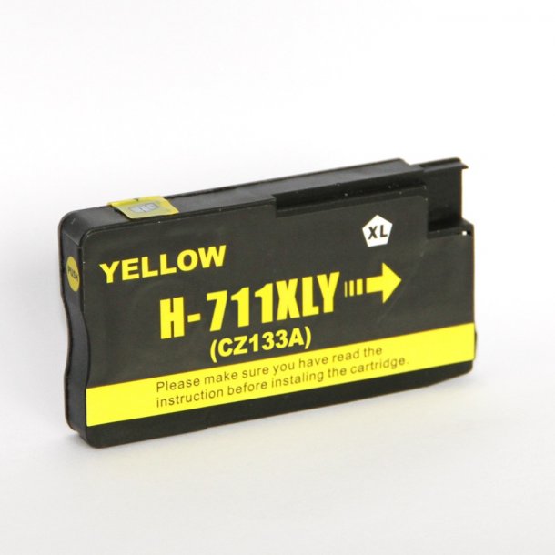 Cartouche d'encre Compatible HP 711XL (CZ132A CZ136A) Jaune