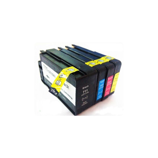 4 Ink Cartridge Compatible HP 711XL (CZ129A CZ130A CZ131A CZ132A) CMYK