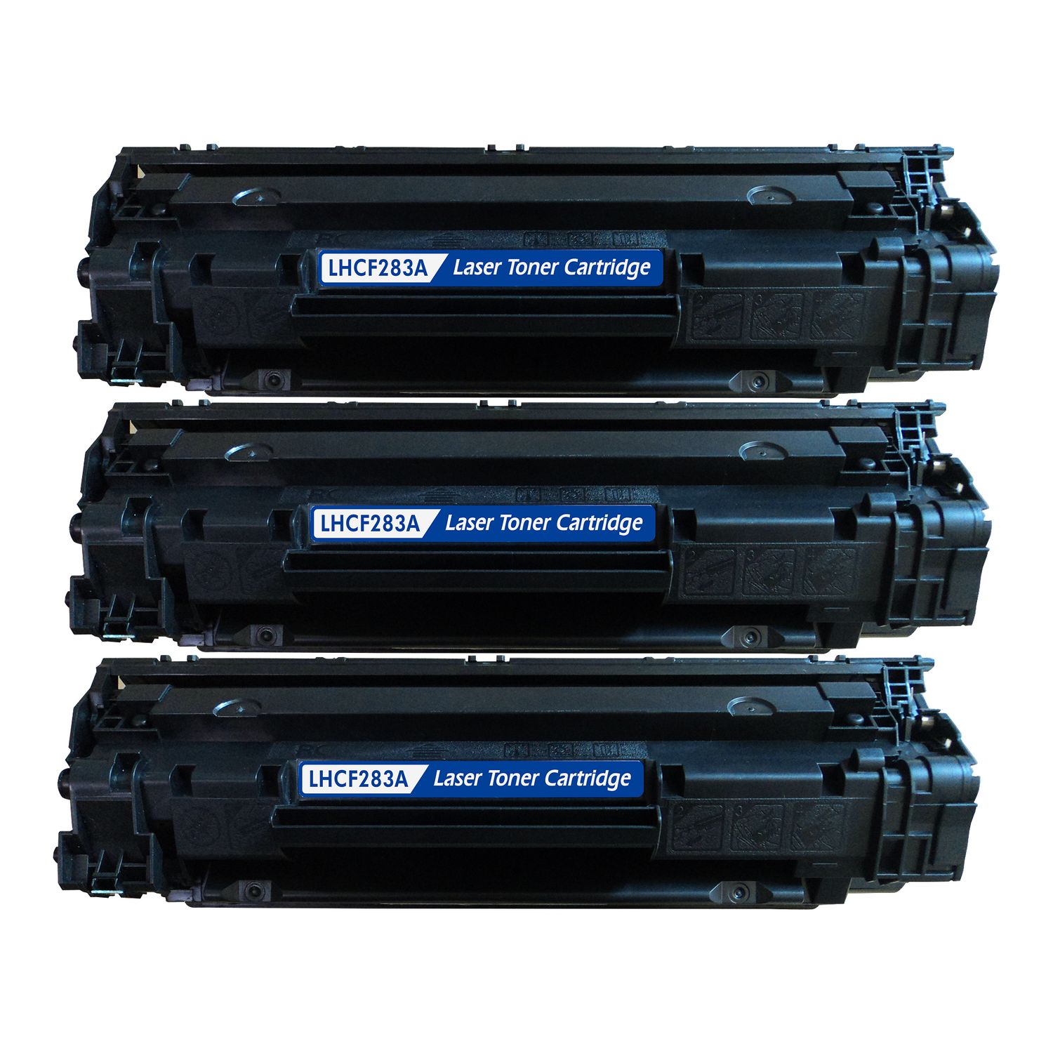 3 Cartouche Laser Compatible HP 83A (CF283A) Noir