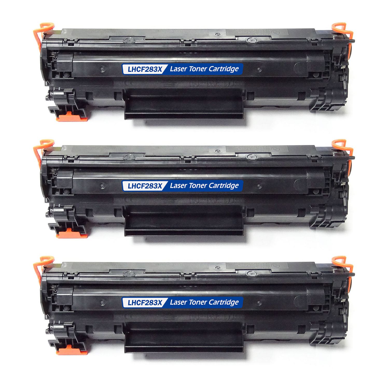 3 Cartouche Laser Compatible HP 83X (CF283X) Noir