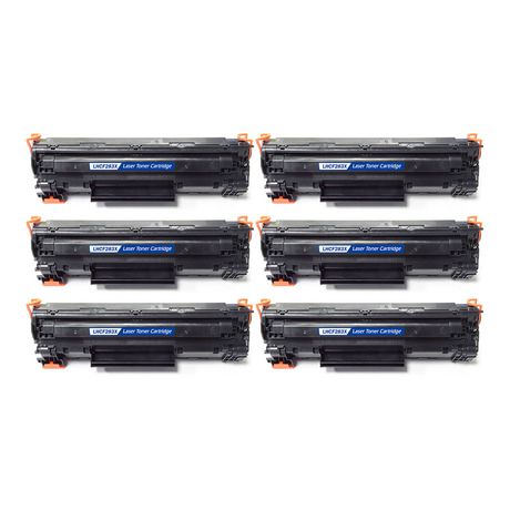 6 Cartouche Laser Compatible HP 83X (CF283X) Noir
