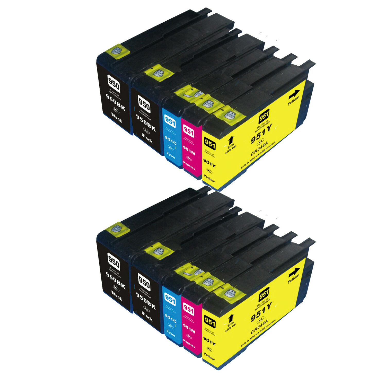 10 Cartouche d'encre Compatible HP 950XL 951XL (CMYK)